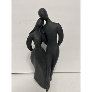ROYAL DOULTON  LOVERS HN 2763 BLACK  FIGURINE  1977  12 " IN.